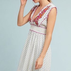 Anthropologie Maggie Embroidered Dress  Lilka L